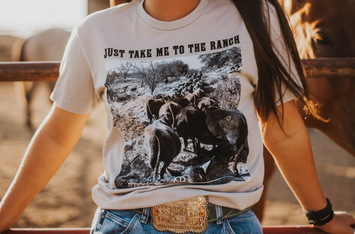 Take Me To The Ranch Grey