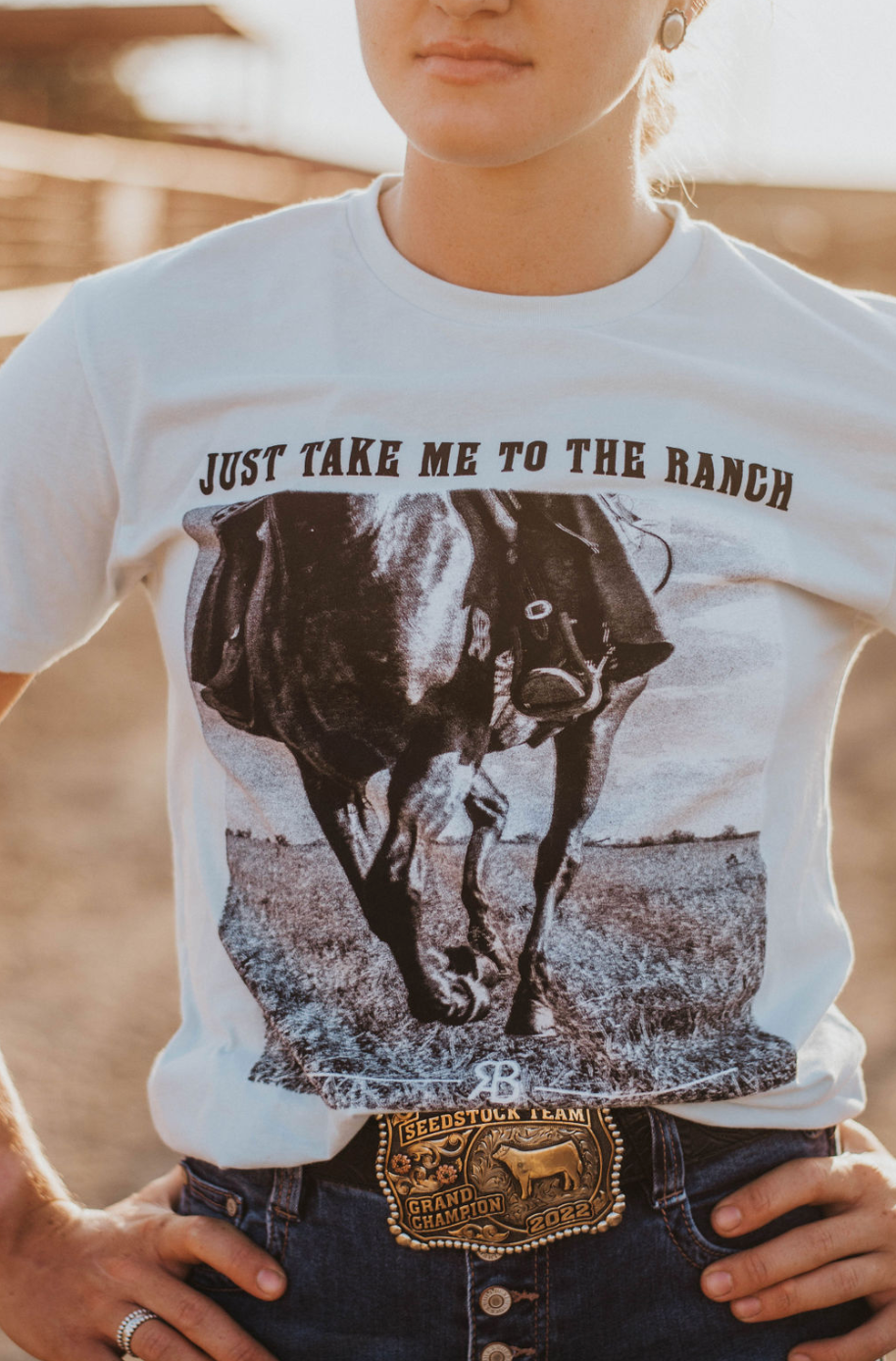 Take Me To The Ranch Light Blue